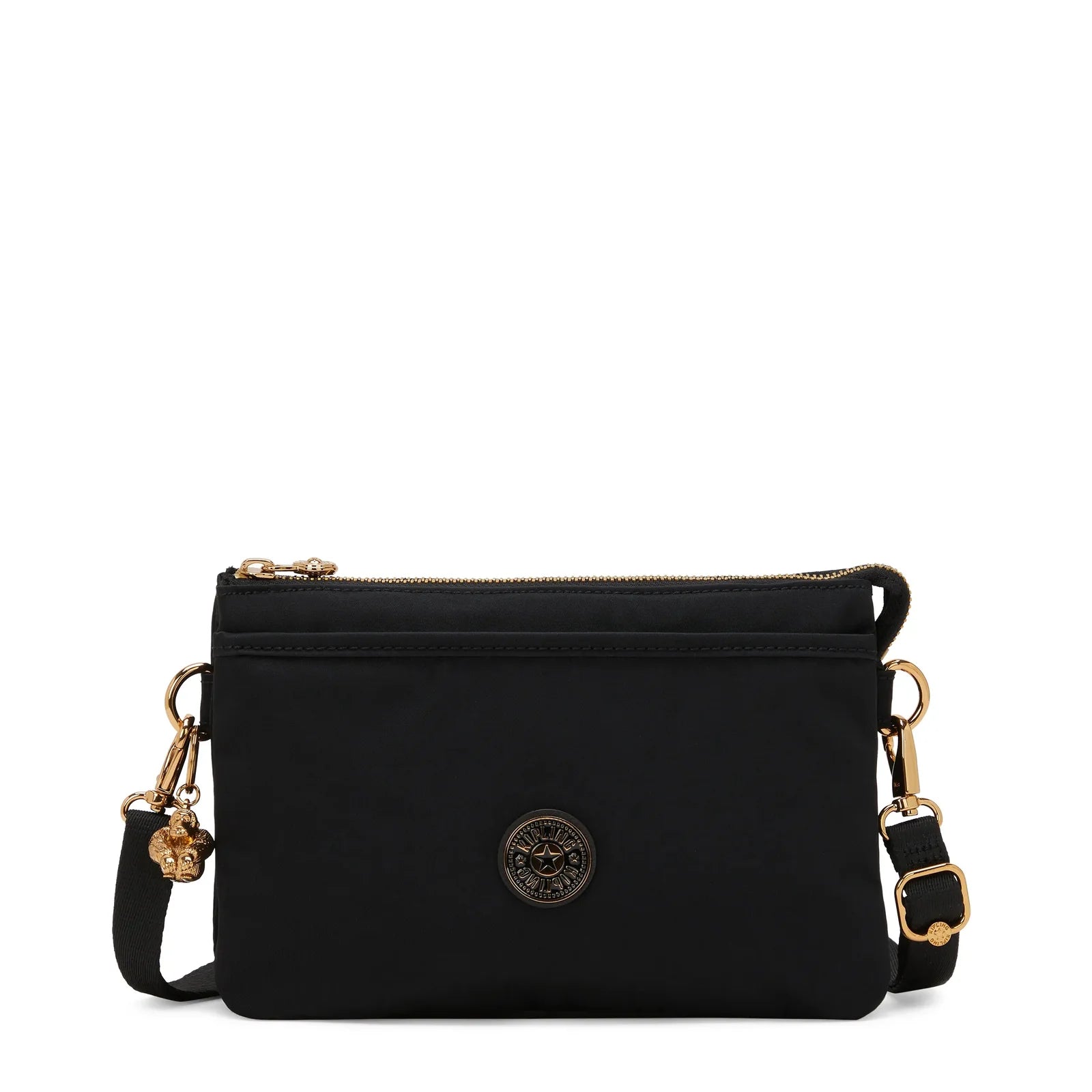 Kipling RIRI crossbody-veske Blush Gold Black-Veske-BagBrokers
