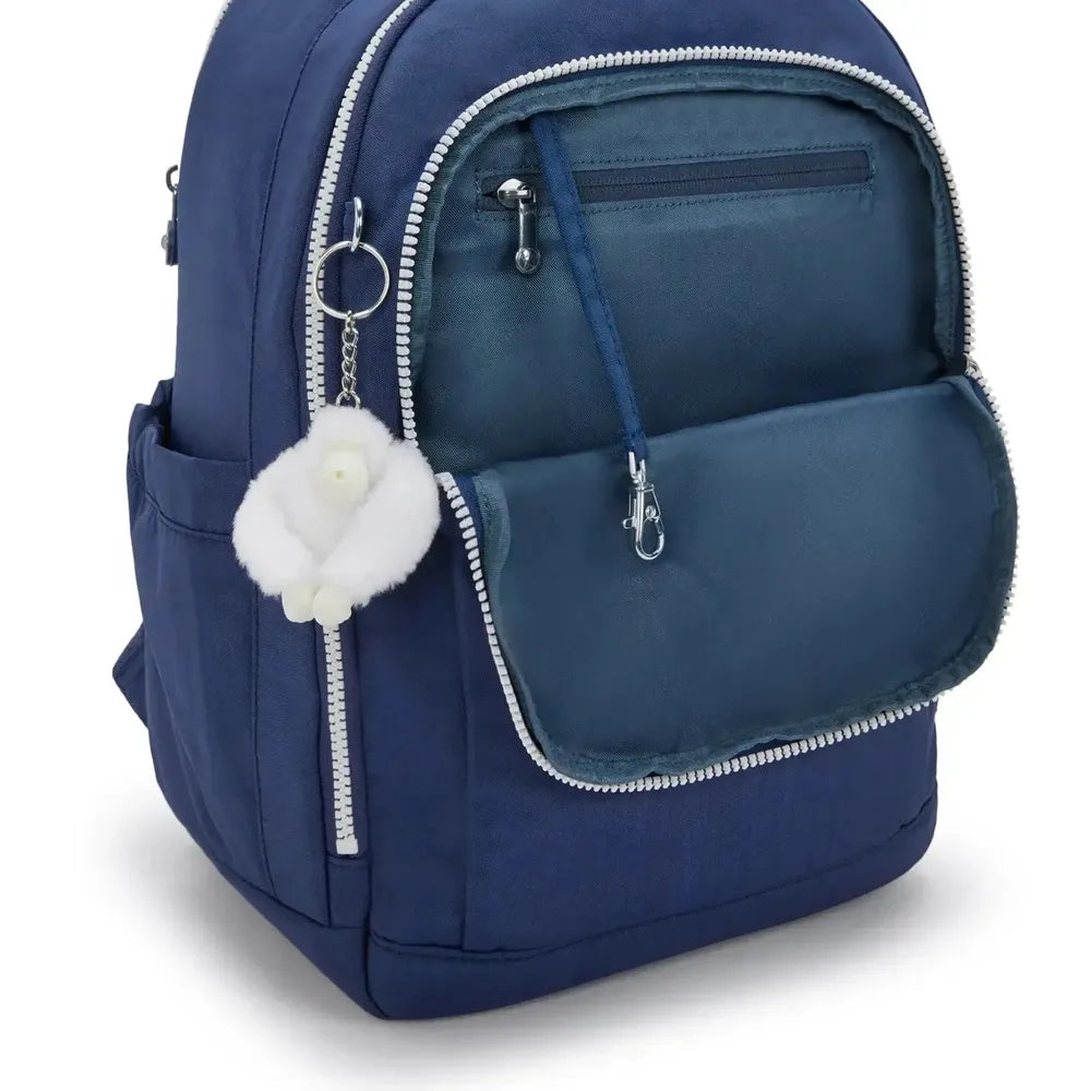 Kipling Seoul Cabin ryggsekk 40x25x18 cm Casual Blue-Ryggsekker-BagBrokers
