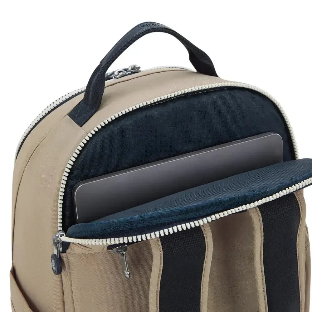 Kipling Seoul Cabin ryggsekk 40x25x18 cm Soft Taupe-Ryggsekker-BagBrokers