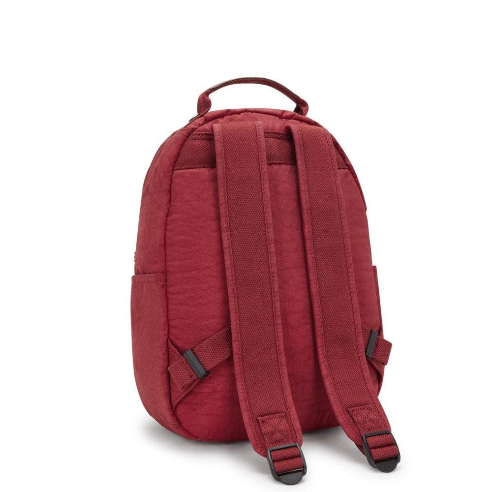 Kipling Seoul S liten ryggsekk Funky Red-Ryggsekker-BagBrokers