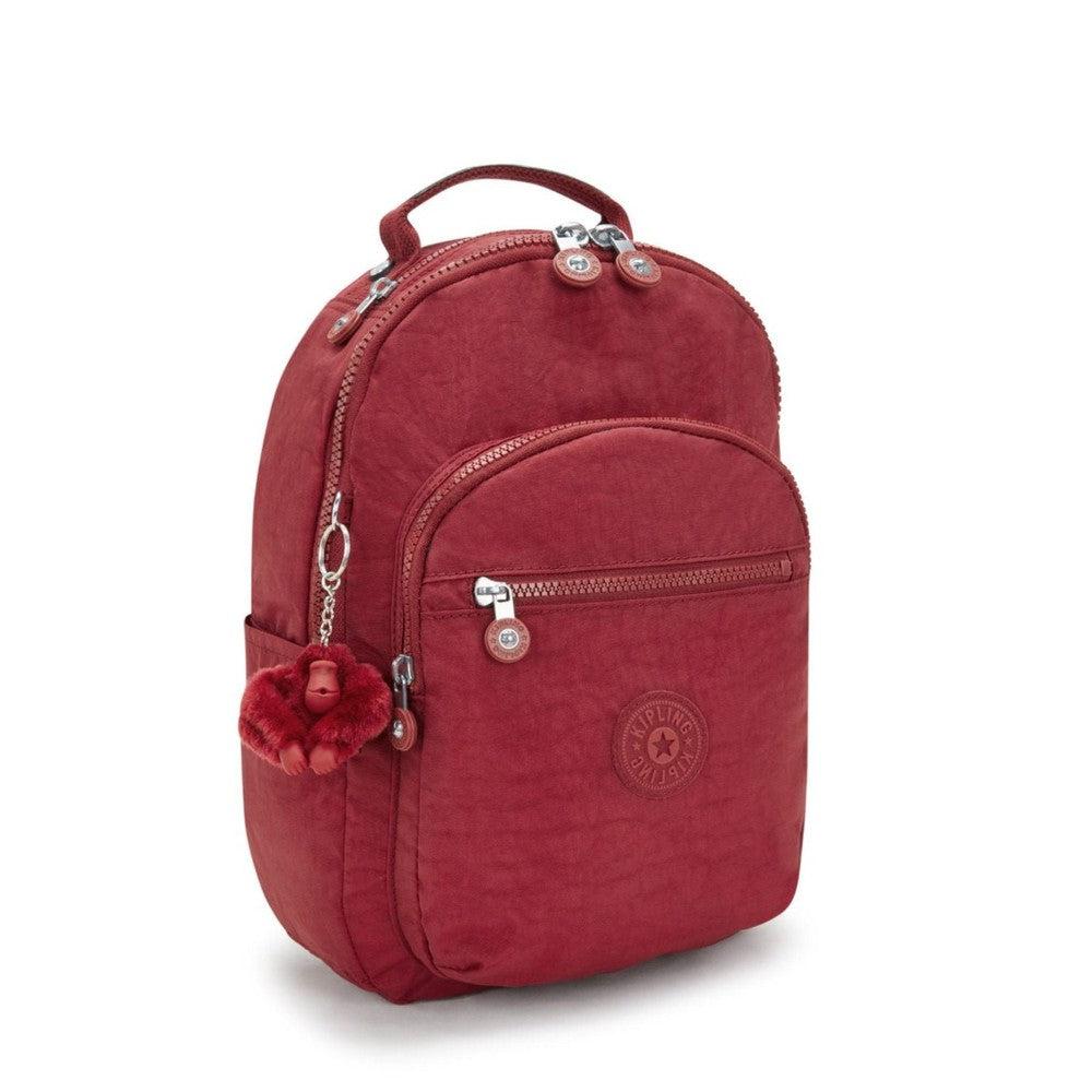 Kipling Seoul S liten ryggsekk Funky Red-Ryggsekker-BagBrokers