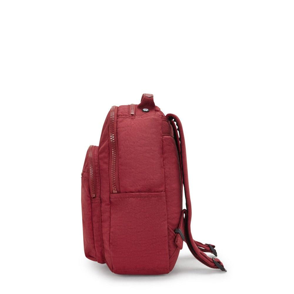 Kipling Seoul S liten ryggsekk Funky Red-Ryggsekker-BagBrokers