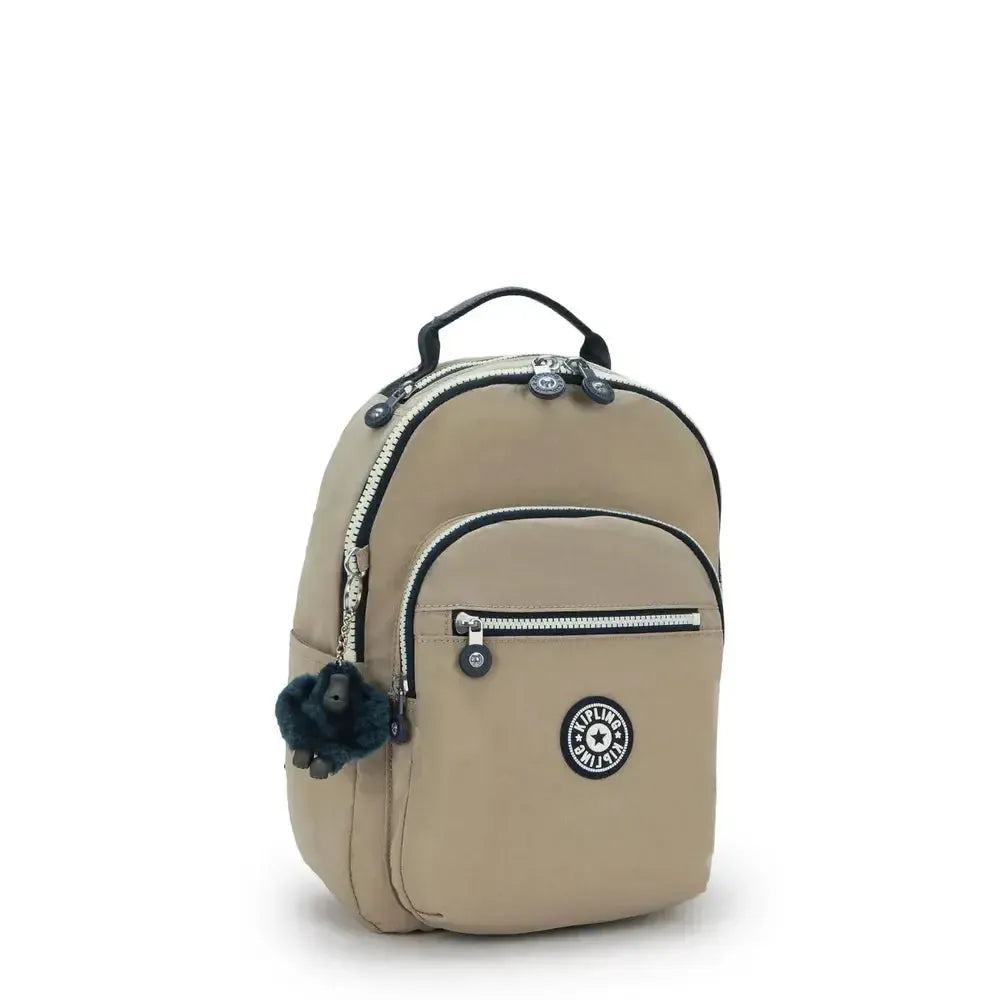 Kipling Seoul S liten ryggsekk Soft Taupe-Ryggsekker-BagBrokers