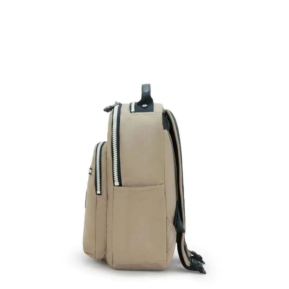 Kipling Seoul S liten ryggsekk Soft Taupe-Ryggsekker-BagBrokers