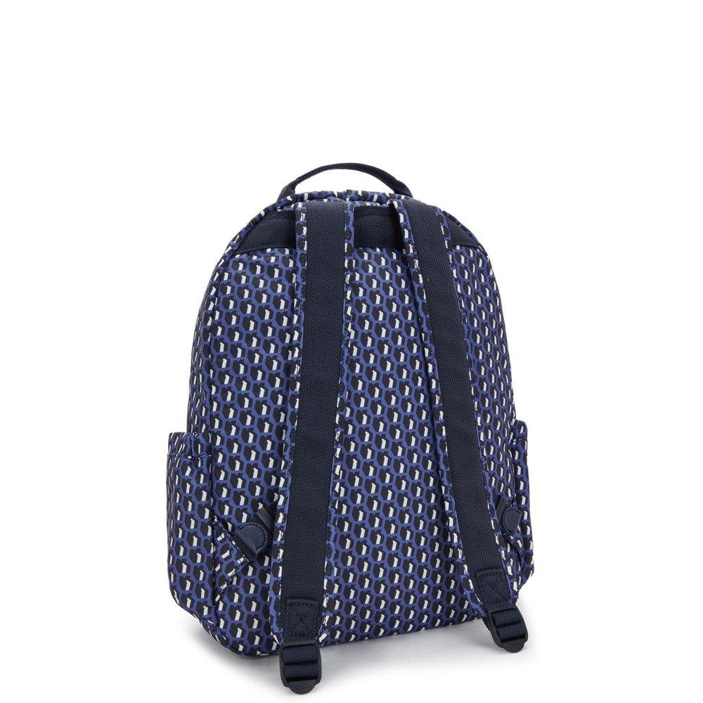 Kipling Seoul stor ryggsekk med PC lomme 3D K BLUE-Ryggsekker-BagBrokers