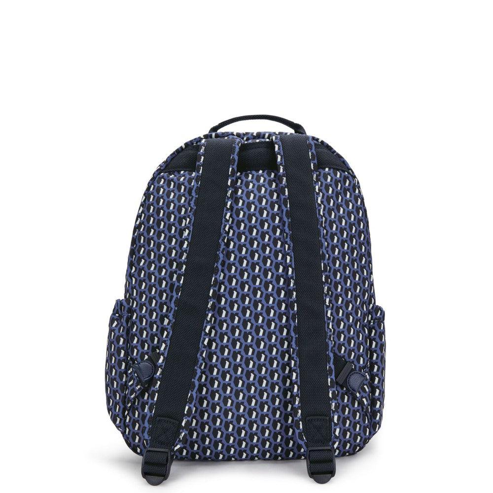 Kipling Seoul stor ryggsekk med PC lomme 3D K BLUE-Ryggsekker-BagBrokers