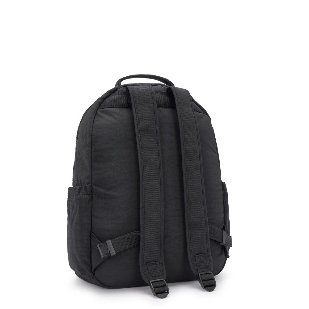 Kipling Seoul stor ryggsekk med PC lomme Black Noir-Ryggsekker-BagBrokers