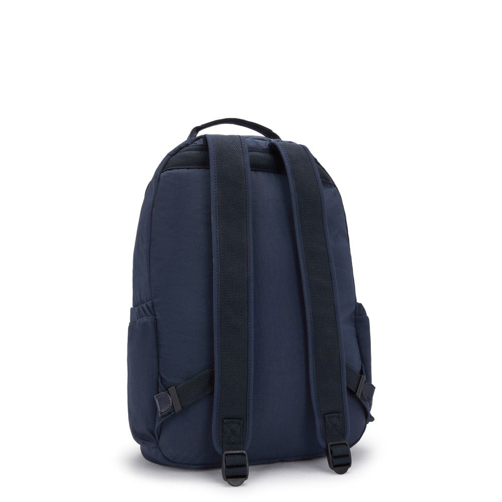 Kipling Seoul stor ryggsekk med PC lomme Blue Bleu-Ryggsekker-BagBrokers