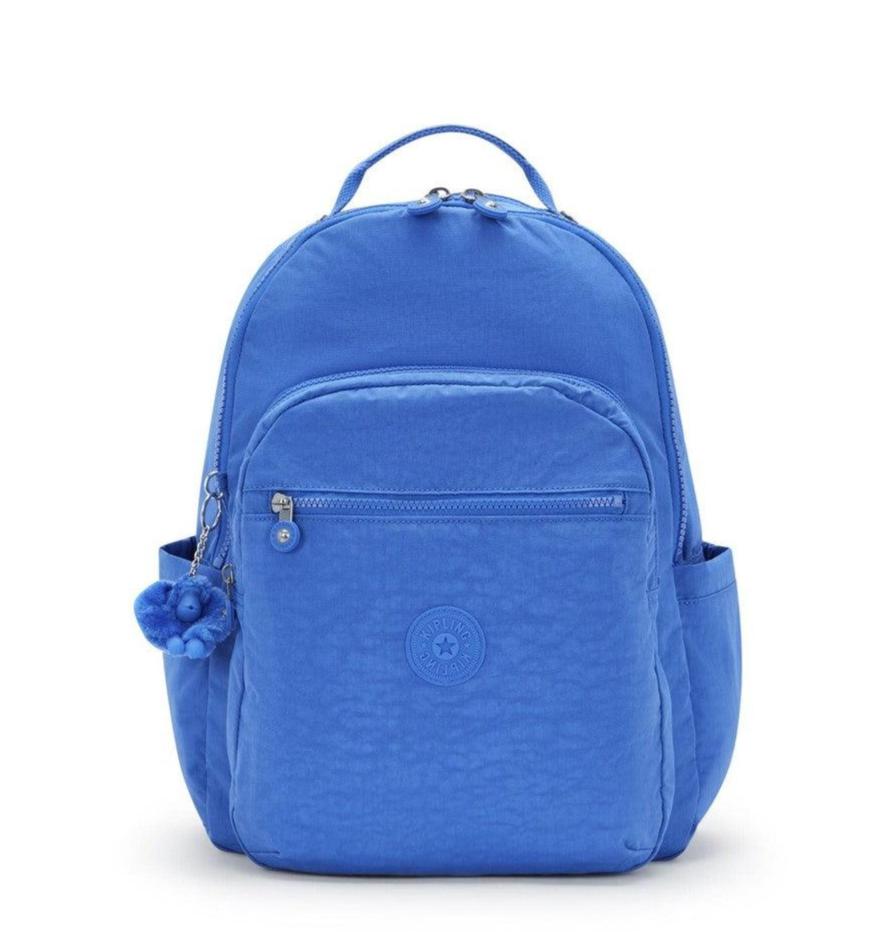 Kipling Seoul stor ryggsekk med PC lomme Havana Blue-Ryggsekker-BagBrokers