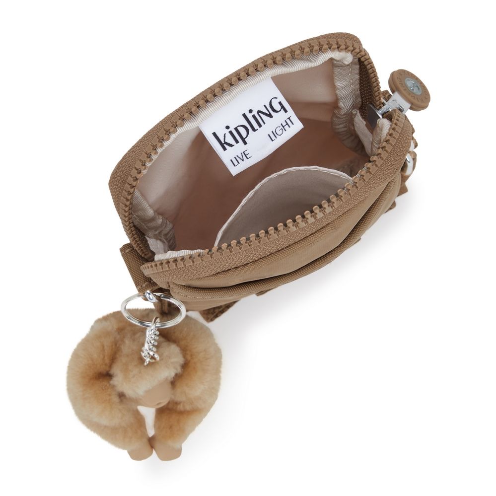 Kipling Tally mobilveske Early Tan-Veske-BagBrokers