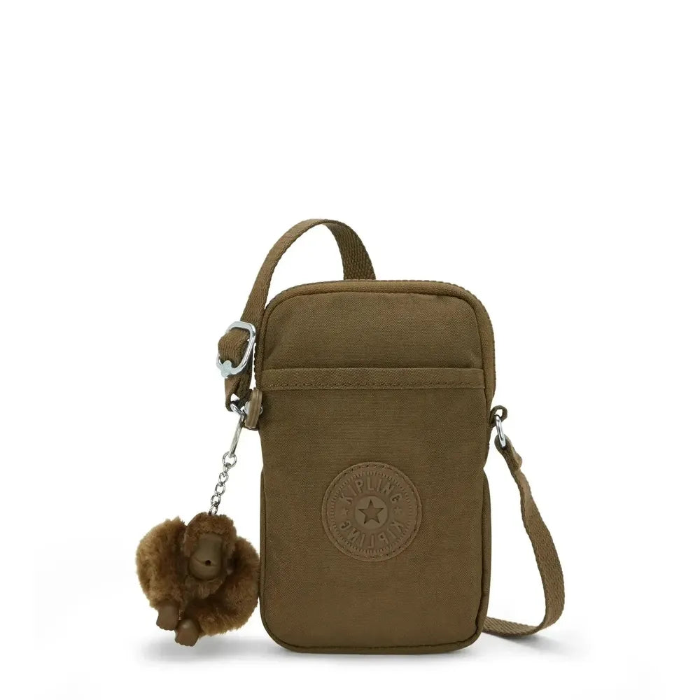 Kipling Tally mobilveske Smooth Khaki-Veske-BagBrokers