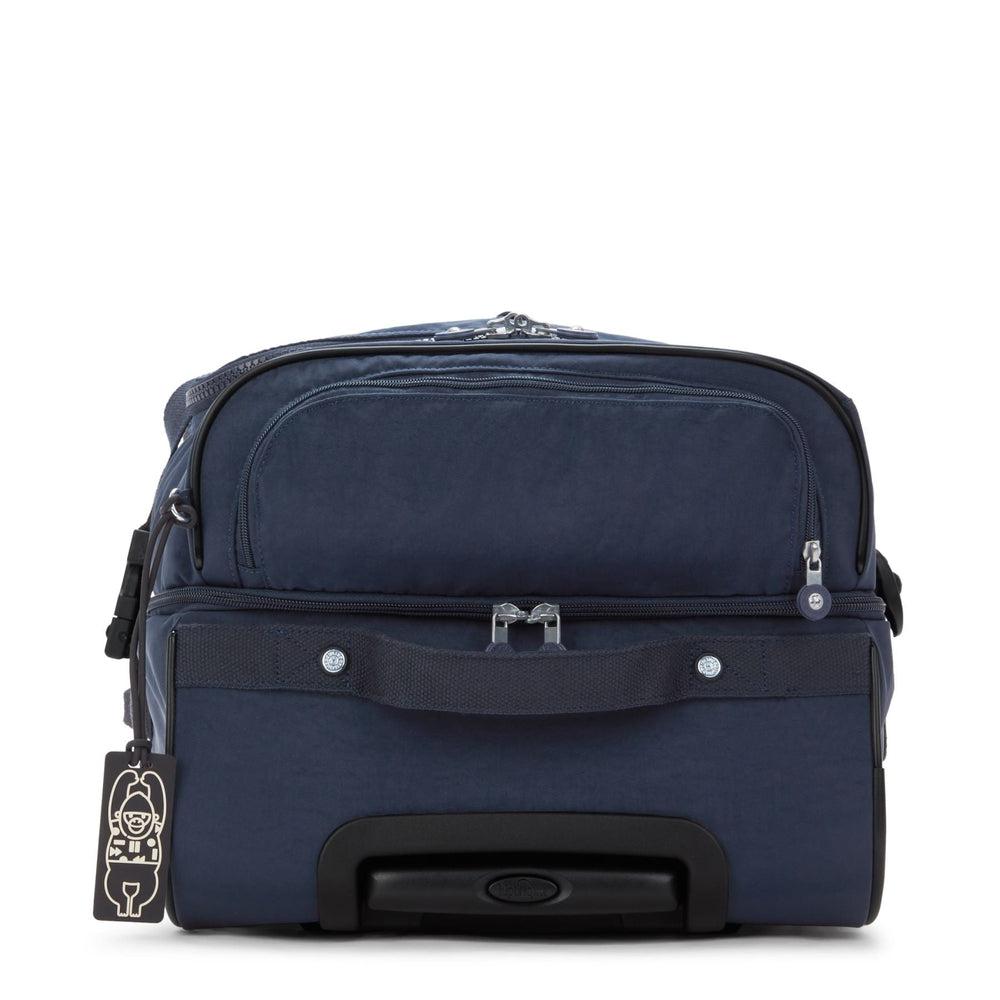 Kipling Teagan medium dufflebag med 2 hjul Blue Bleu-bagger-BagBrokers