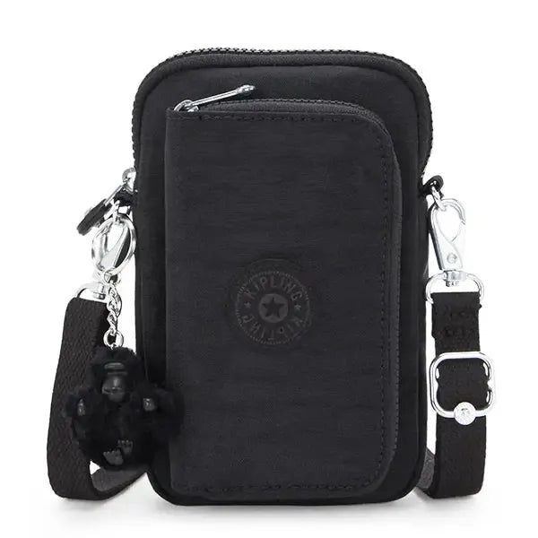 Kipling Telmo Liten lommebok med avtakbar skulderrem Black Noir-Veske-BagBrokers