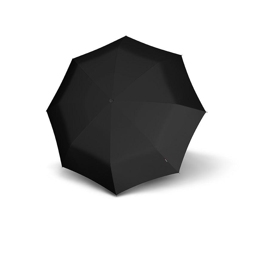 Knirps Duomatic T 200 Windproof Paraply med automatisk åpning og lukking Svart-Paraplyer-BagBrokers