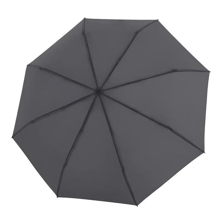 Knirps Duomatic Timber Paraply Dark grey-Paraplyer-BagBrokers