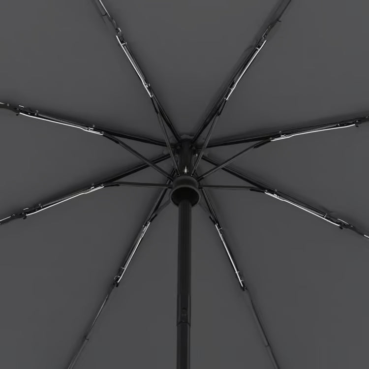 Knirps Duomatic Timber Paraply Dark grey-Paraplyer-BagBrokers