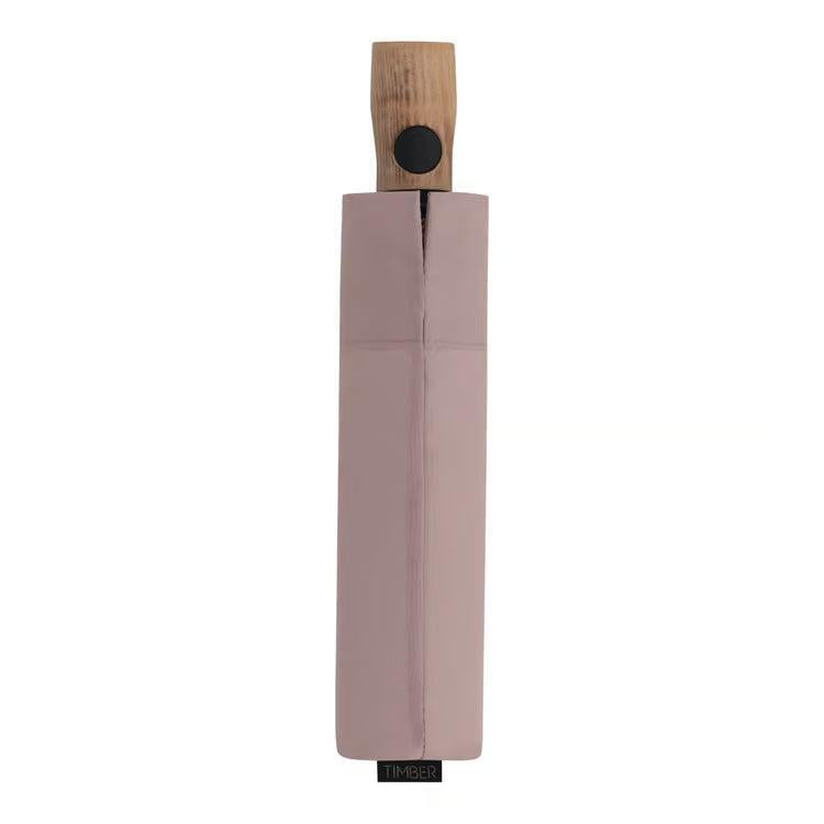 Knirps Duomatic Timber Paraply Heather-Paraplyer-BagBrokers
