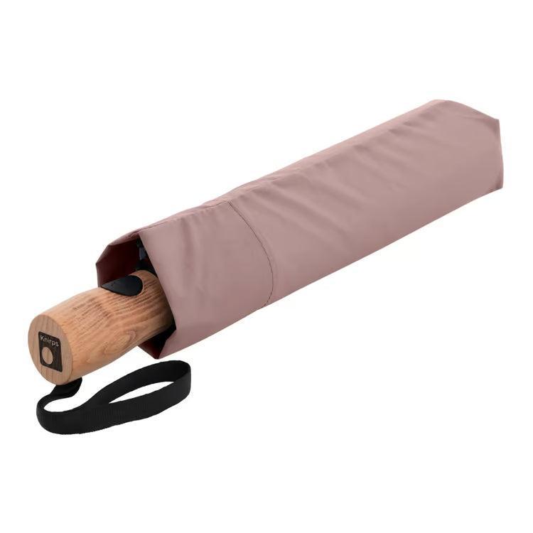 Knirps Duomatic Timber Paraply Heather-Paraplyer-BagBrokers