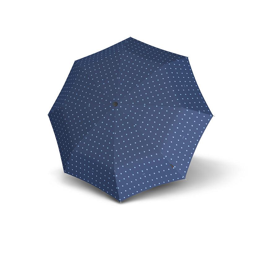 Knirps T.010 Mini Paraply med manuell åpning og lukking Kelly Blue-Paraplyer-BagBrokers