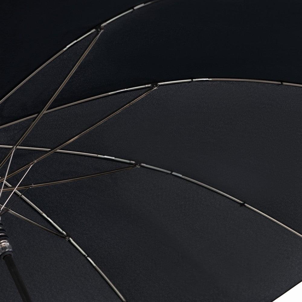 Knirps T.771 Lang paraply med buet trehåndtak Svart-Paraplyer-BagBrokers
