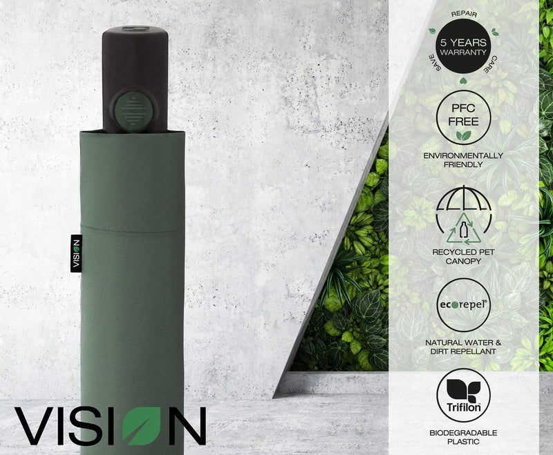 Knirps Vision Automatisk åpning og lukking Plant Grønn-Paraplyer-BagBrokers