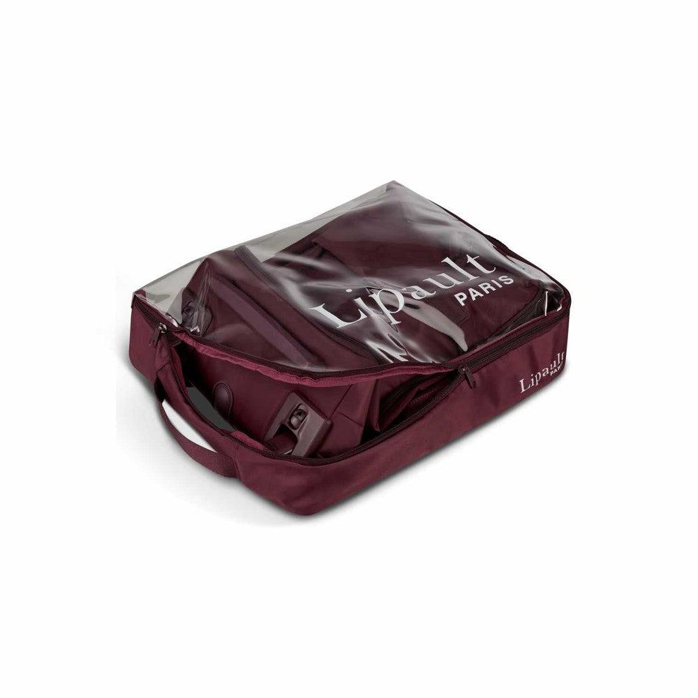 Lipault Foldable Plume mini kabinkoffert med 2 hjul 55 cm Bordeaux-Myke kofferter-BagBrokers