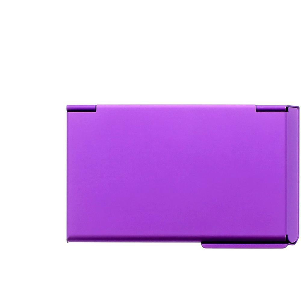 Ögon Design One Touch visittkort holder i aluminium Purple-Lommebok/ Kortholder-BagBrokers
