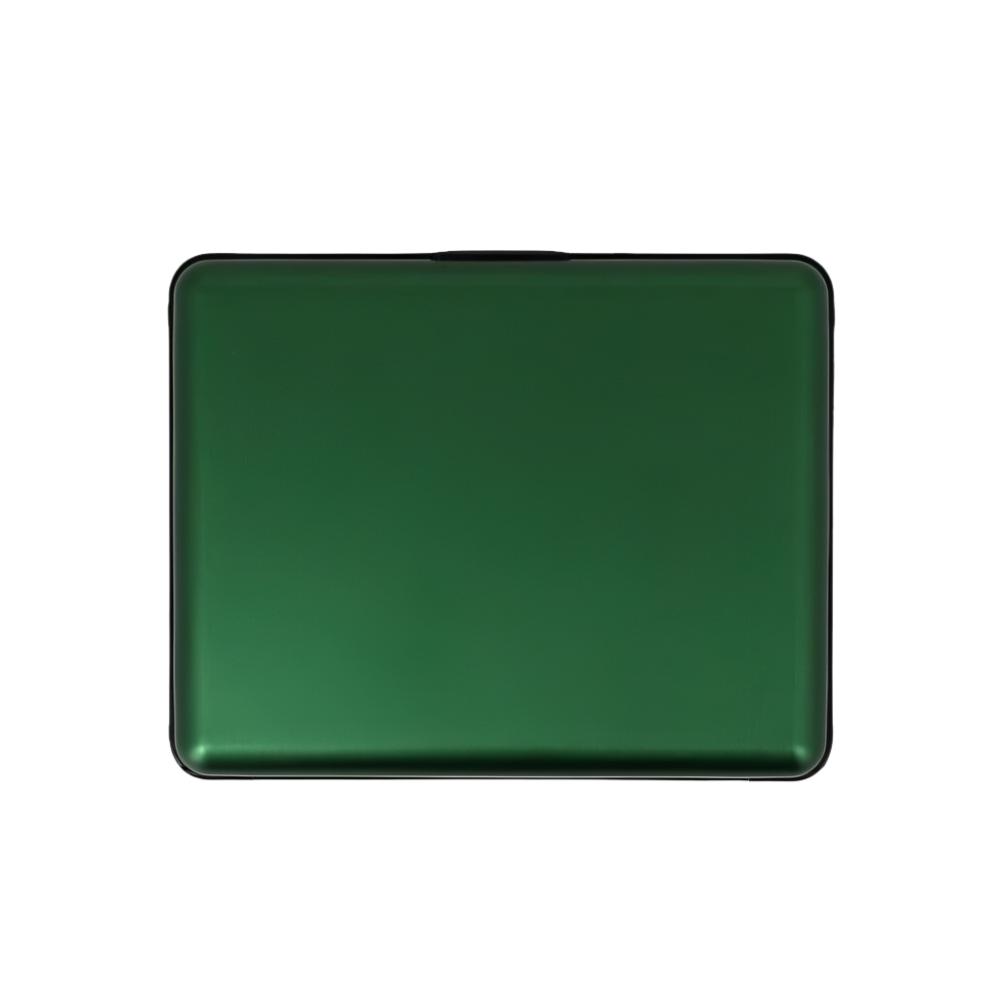 Ögon Designs BIG Stockholm Aluminium Wallet Green-Lommebok/ Kortholder-BagBrokers