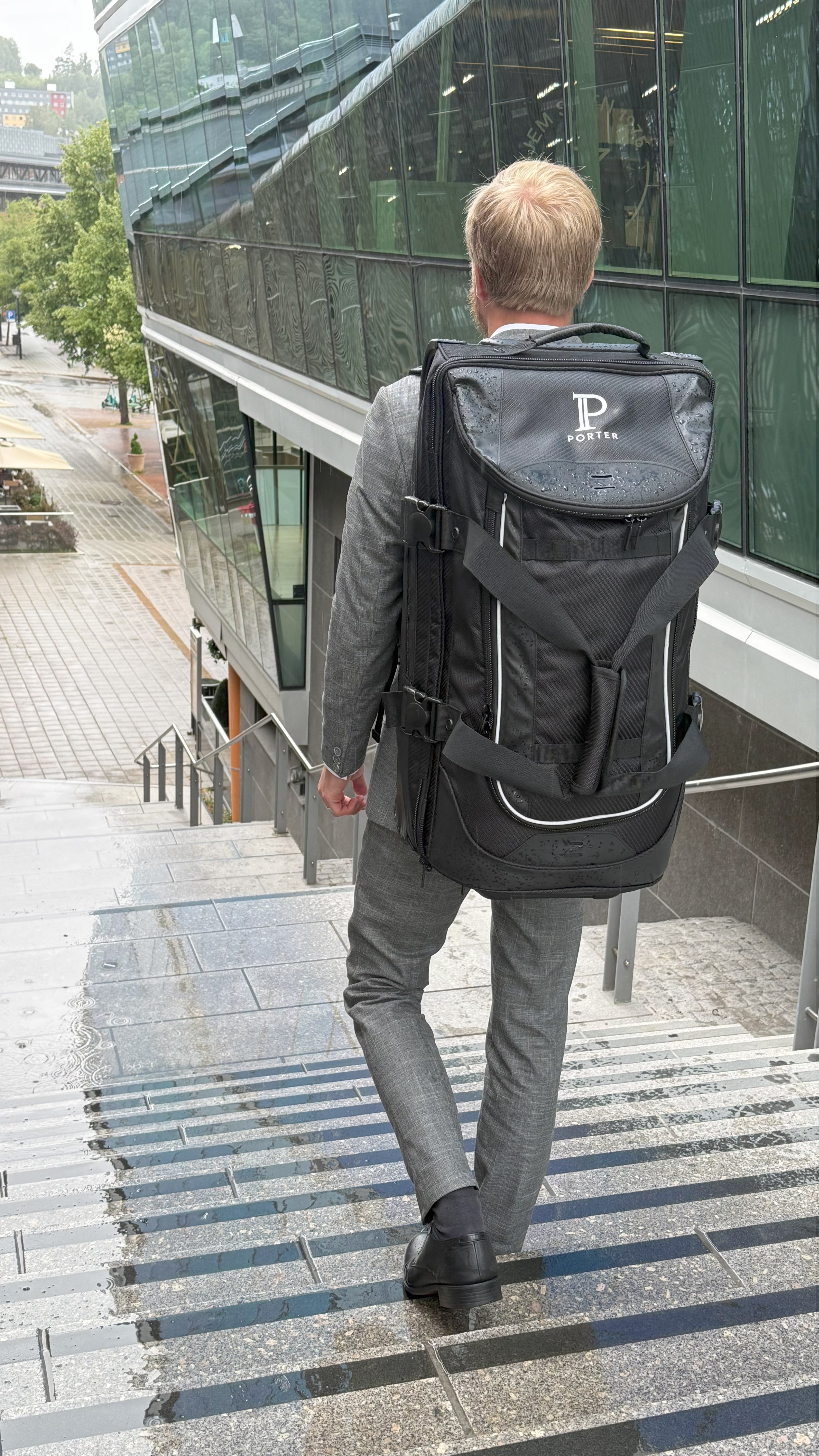 Porter Continental 80 liter Trillebag med 2 hjul Svart-Bagger-BagBrokers
