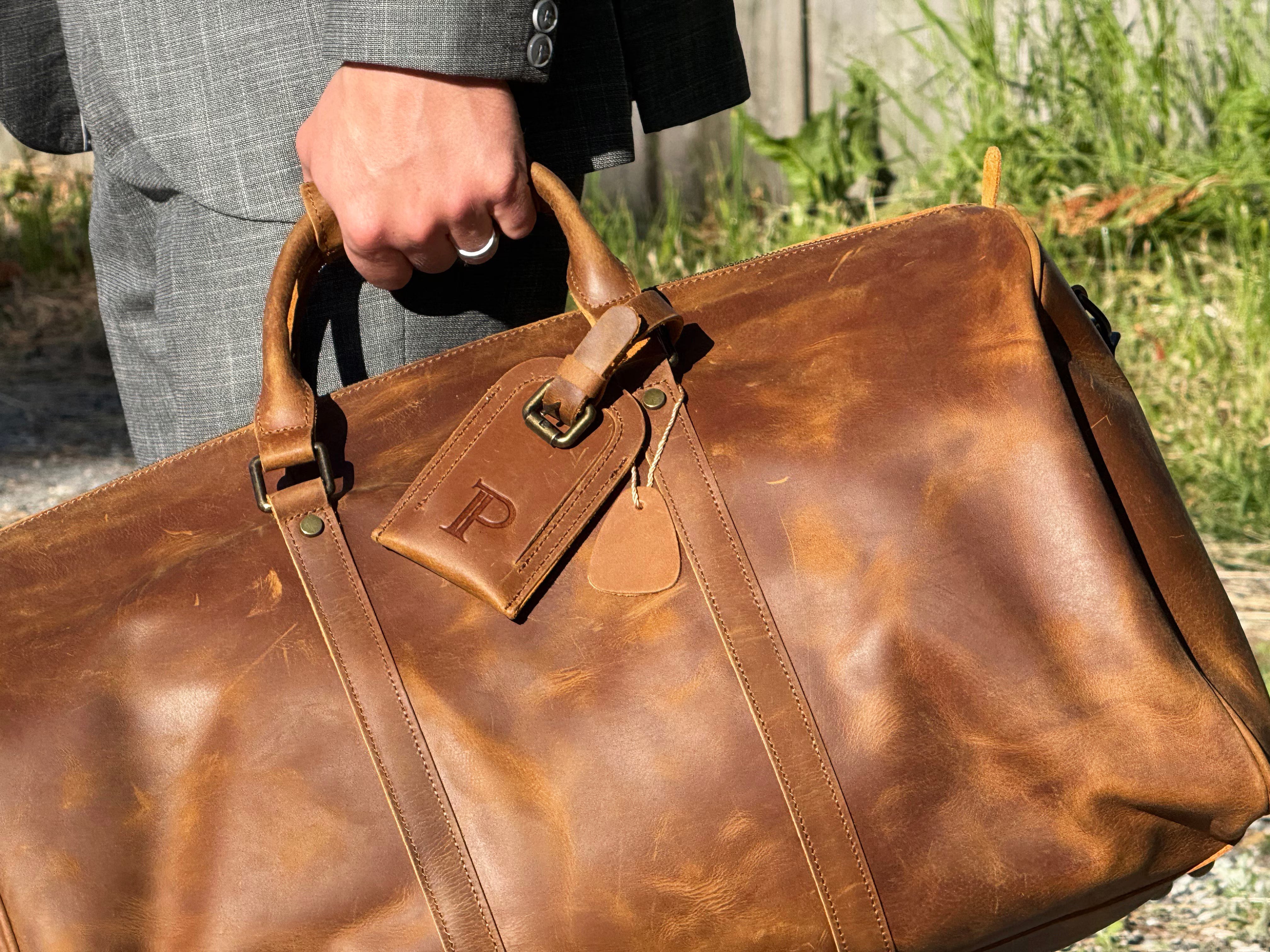 Porter Heritage weekend bag i skinn Cognac-Bagger-BagBrokers