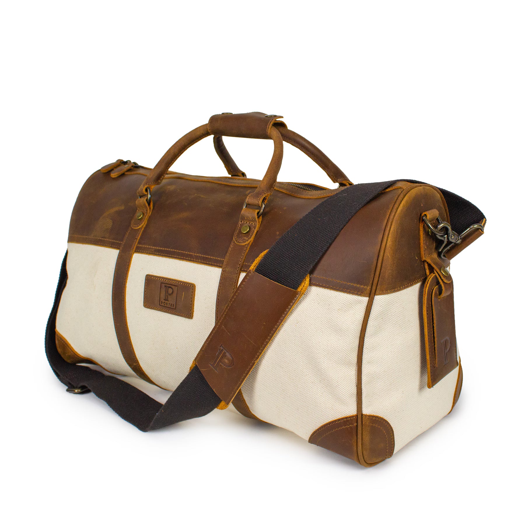 Porter Voyager weekend bag i Canvas og skinn-Bagger-BagBrokers