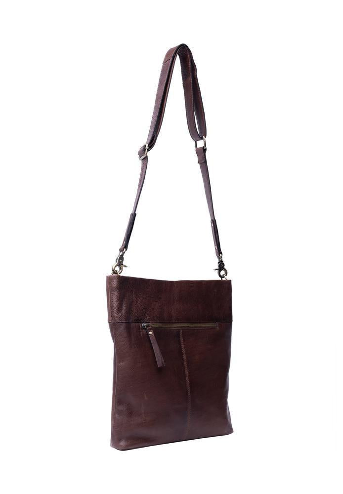 RE:DESIGNED EST 2003 Olea Big Crossover veske i skinn Woodsmoke-Veske-BagBrokers