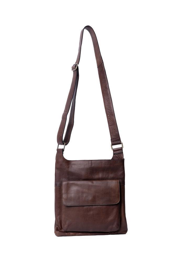 RE:DESIGNED EST 2003 Sara Big Crossover veske i skinn Woodsmoke-Veske-BagBrokers
