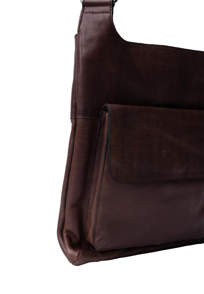 RE:DESIGNED EST 2003 Sara Big Crossover veske i skinn Woodsmoke-Veske-BagBrokers