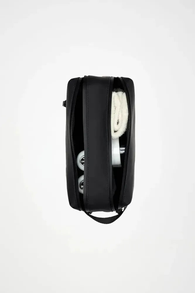 Rains 2 Zip Wash Bag Beige-Toalettmappe-BagBrokers