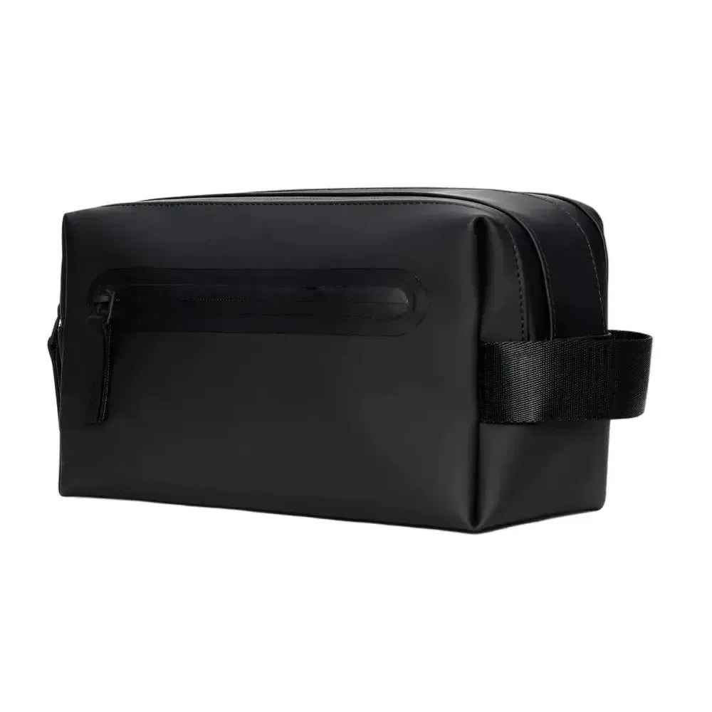Rains 2 Zip Wash Bag Svart-Toalettmappe-BagBrokers