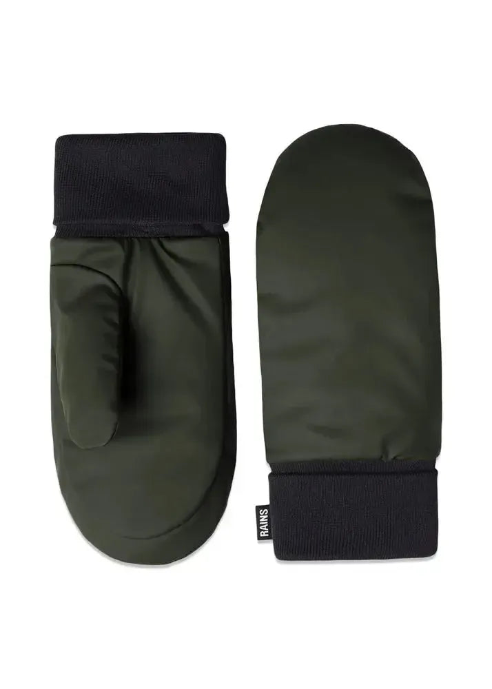 Rains Alta Puffer Mittens S/M Green-Votter-BagBrokers