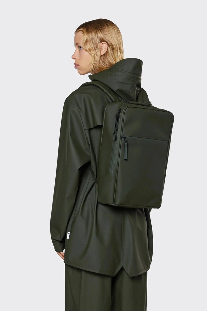 Rains BOOK Backpack Green-Ryggsekker-BagBrokers