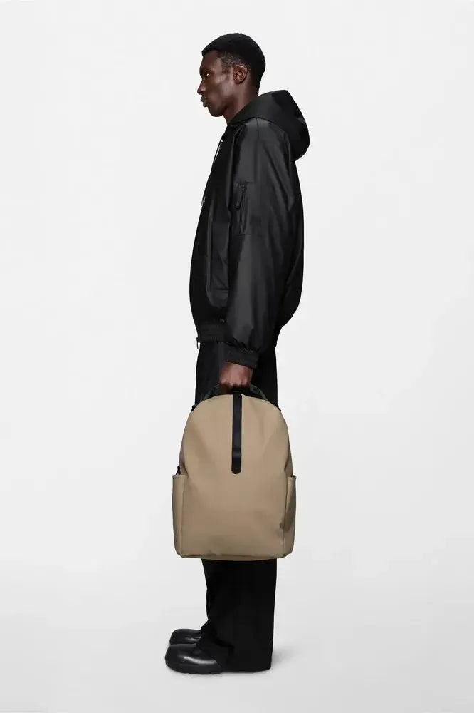 Rains Clip Front Backpack W3 Beige-Ryggsekker-BagBrokers