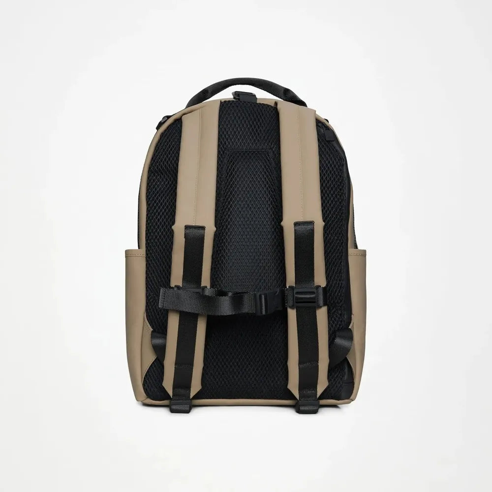 Rains Clip Front Backpack W3 Beige-Ryggsekker-BagBrokers