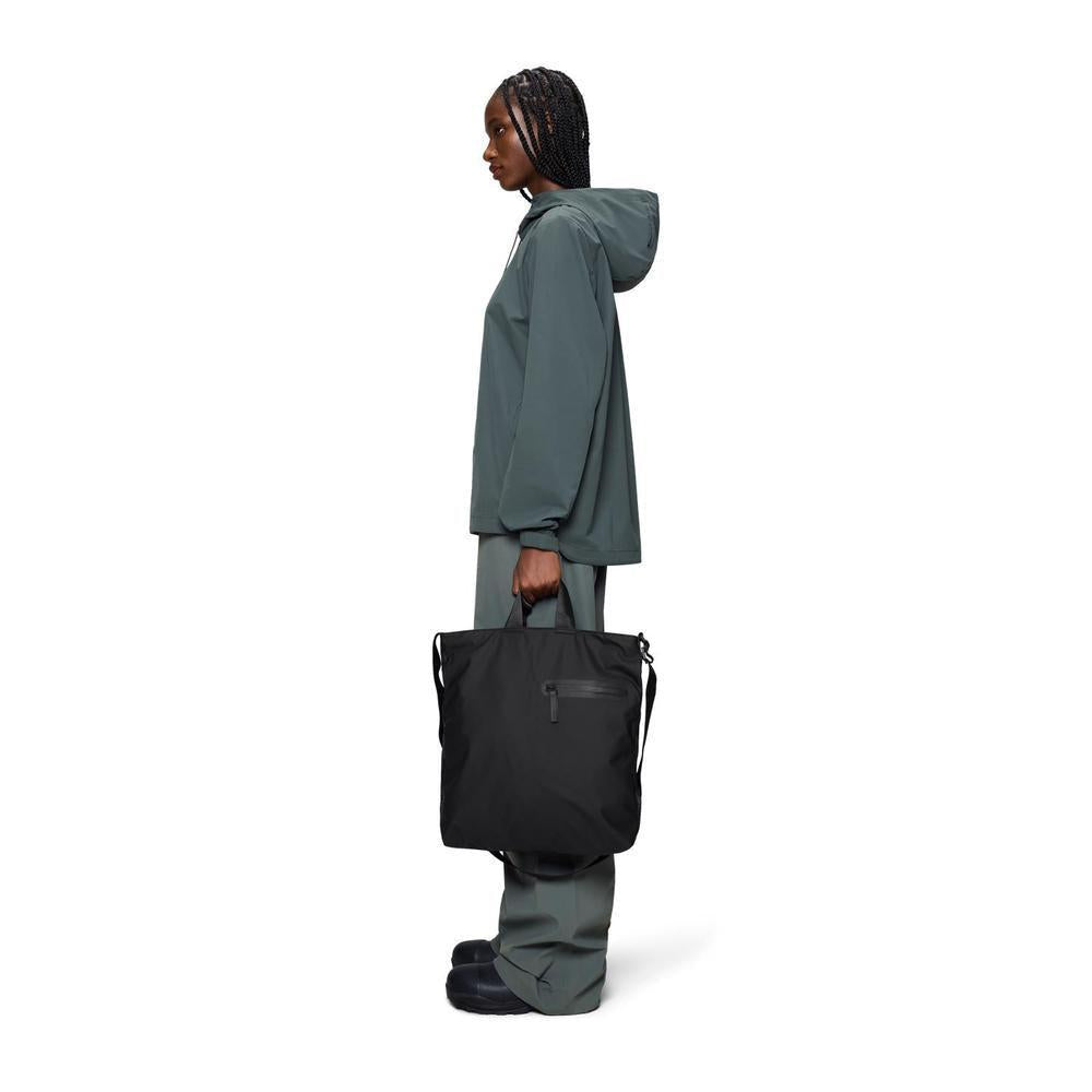 Rains Dash Tote Bag Black-Veske-BagBrokers