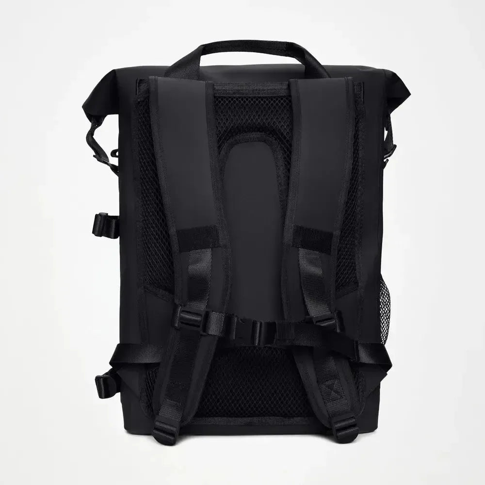 Rains Deepwater Rolltop Rucksack Large Black-Ryggsekker-BagBrokers