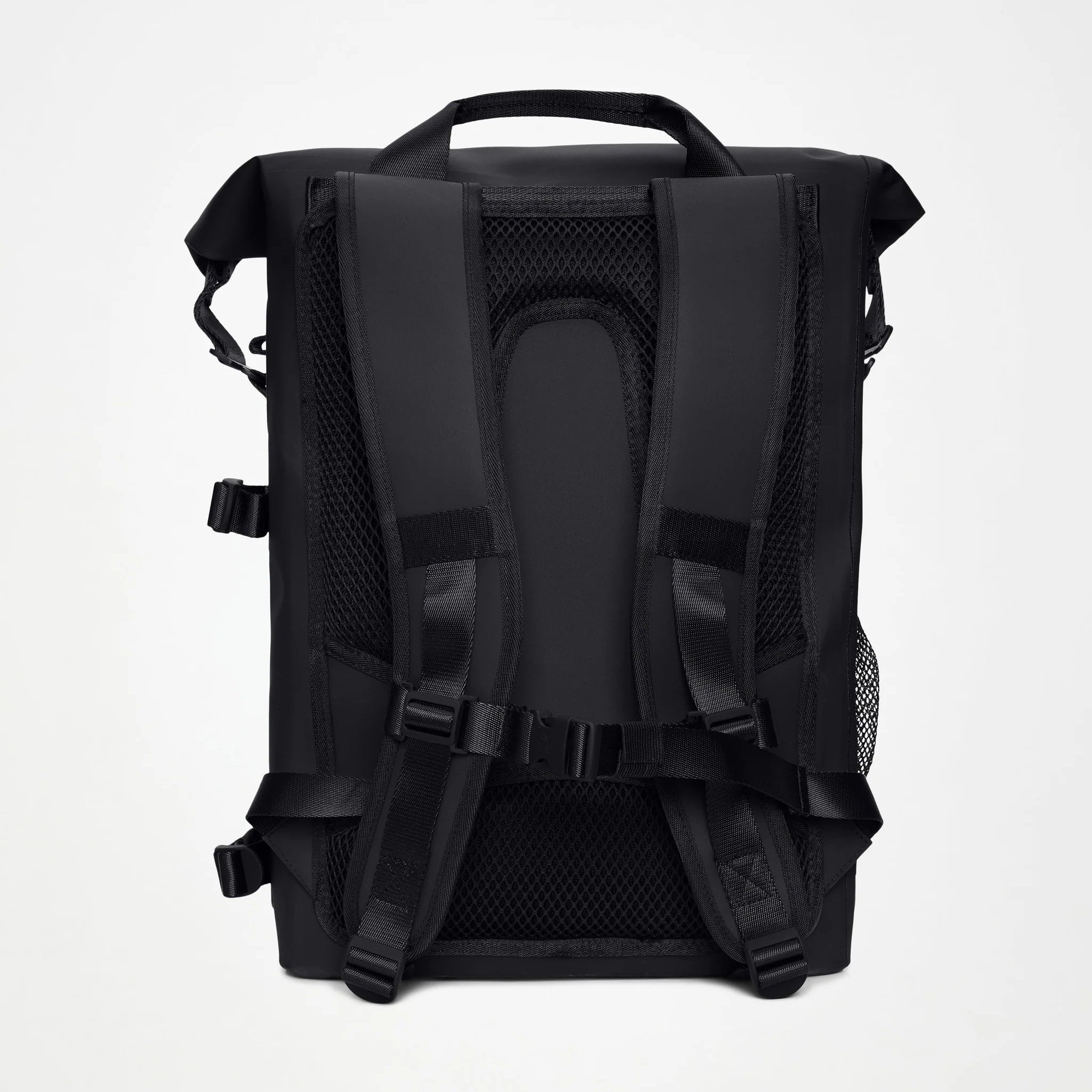 Rains Deepwater Rolltop Rucksack Large Black-Ryggsekker-BagBrokers