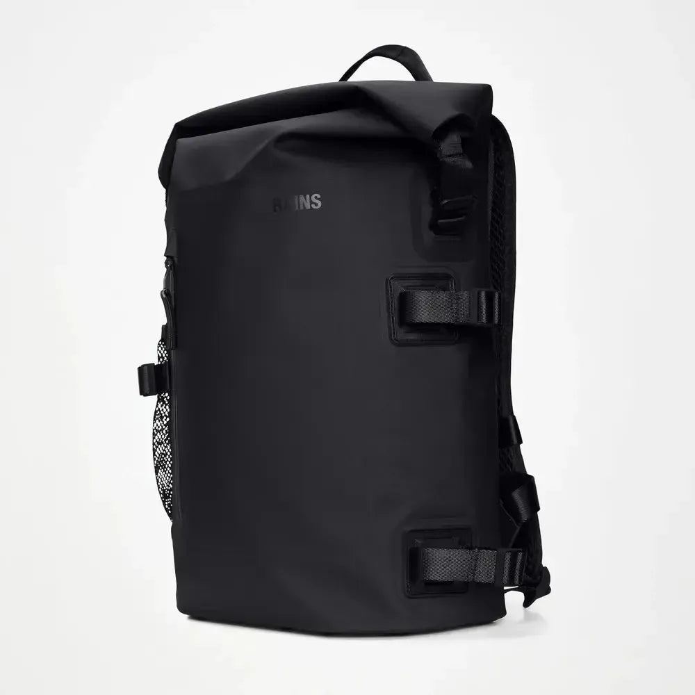 Rains Deepwater Rolltop Rucksack Large Black-Ryggsekker-BagBrokers
