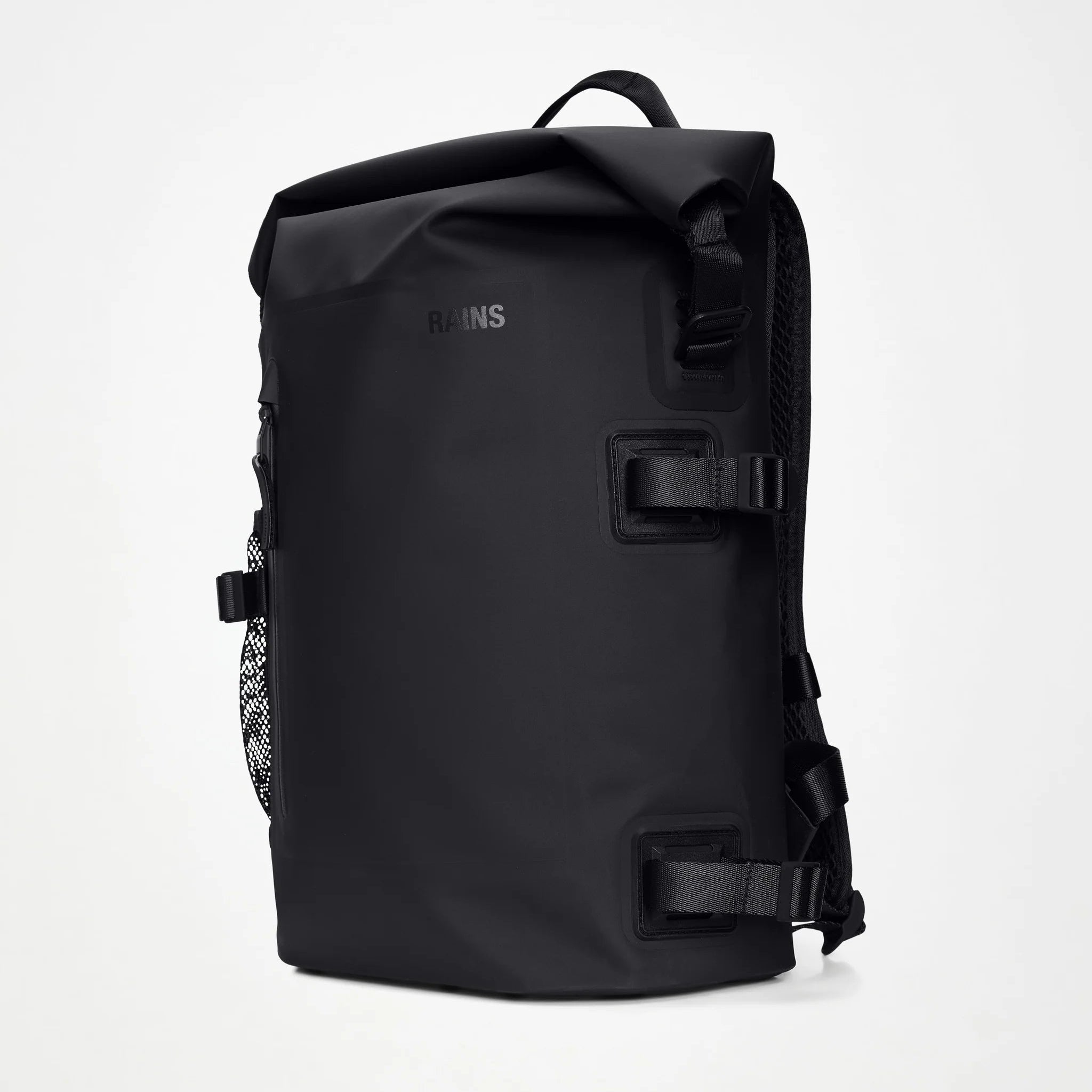 Rains Deepwater Rolltop Rucksack Large Black-Ryggsekker-BagBrokers