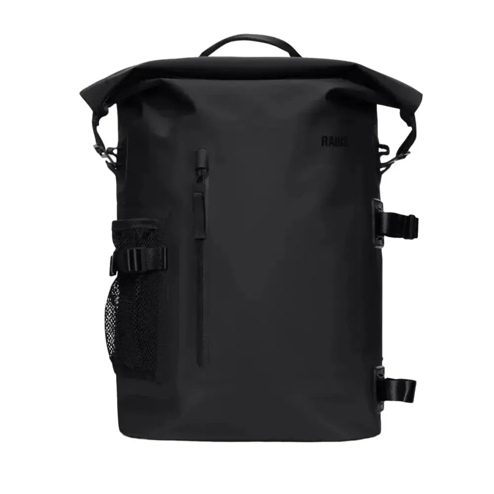 Rains Deepwater Rolltop Rucksack Large Black-Ryggsekker-BagBrokers