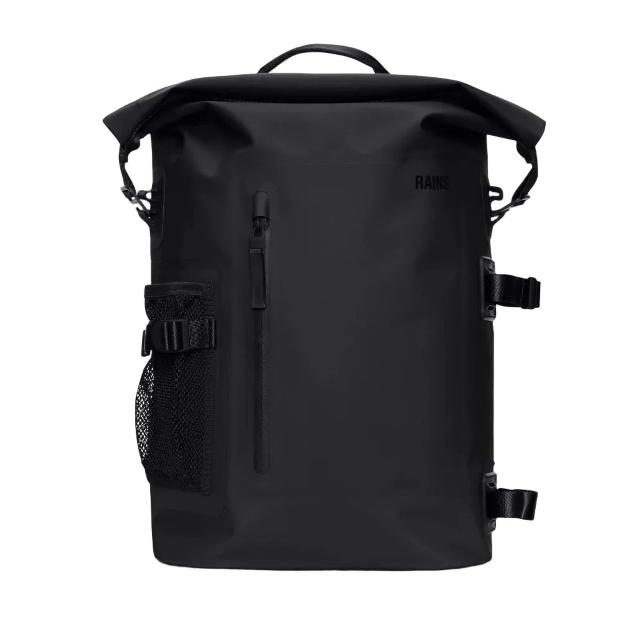 Rains Deepwater Rolltop Rucksack Large Black-Ryggsekker-BagBrokers