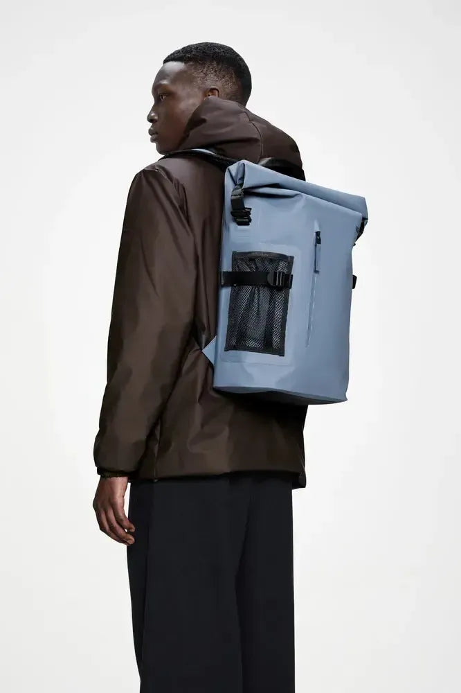 Rains Deepwater Rolltop Rucksack Large Blue Dusk-Ryggsekker-BagBrokers