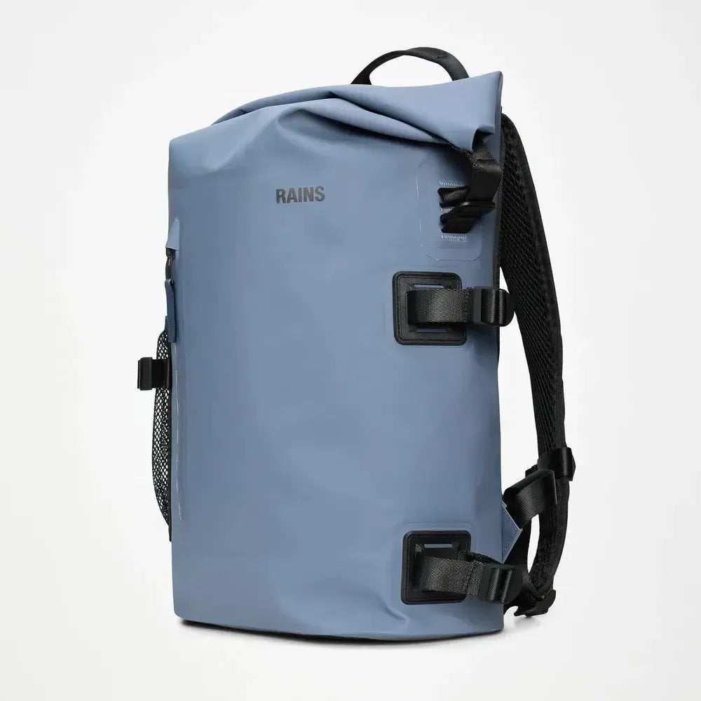 Rains Deepwater Rolltop Rucksack Large Blue Dusk-Ryggsekker-BagBrokers