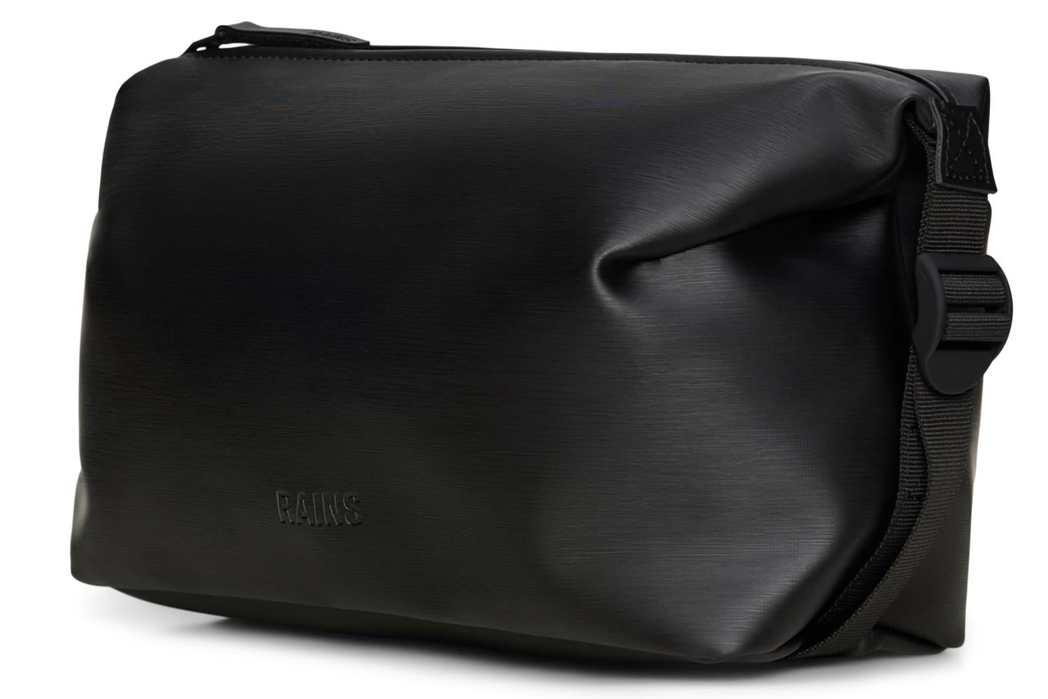 Rains Hilo Wash Bag W3 Toalettmappe Black Grain-Toalettmappe-BagBrokers